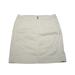 Gap White Denim 1969 Limited Edition Back Slit Straight Fit Size 14 Casual‎